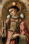 Carlo Crivelli Crivelli 1476 painting of Saint Stephen oil painting on canvas